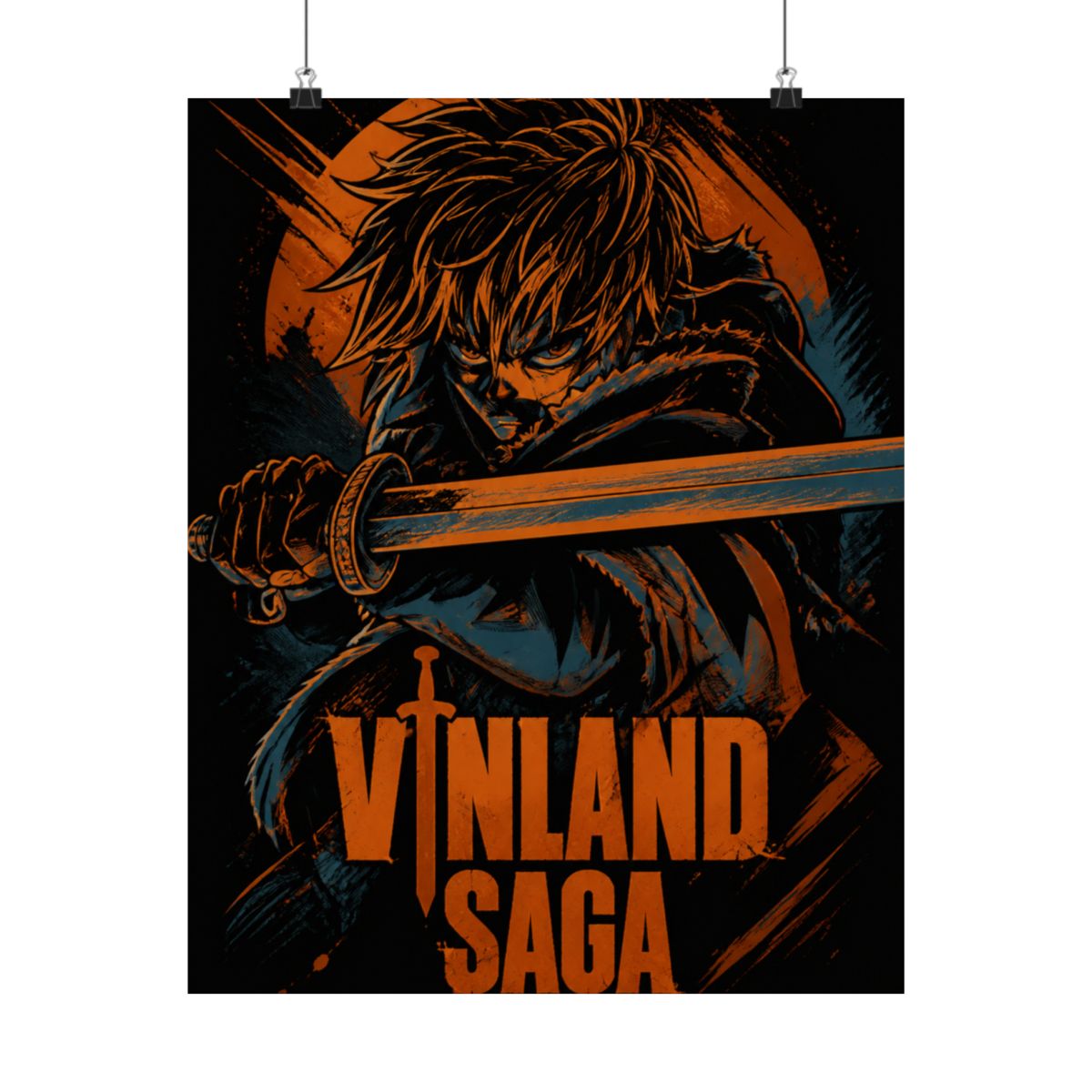 AHHYCXZ Thorfinn Poster Vinland Saga Posters Wall Art Painting Posters Gift Living Room Prints Bedroom Decor Poster Artworks 12x18inch(30x45cm) - alternate angle 3, merchandise