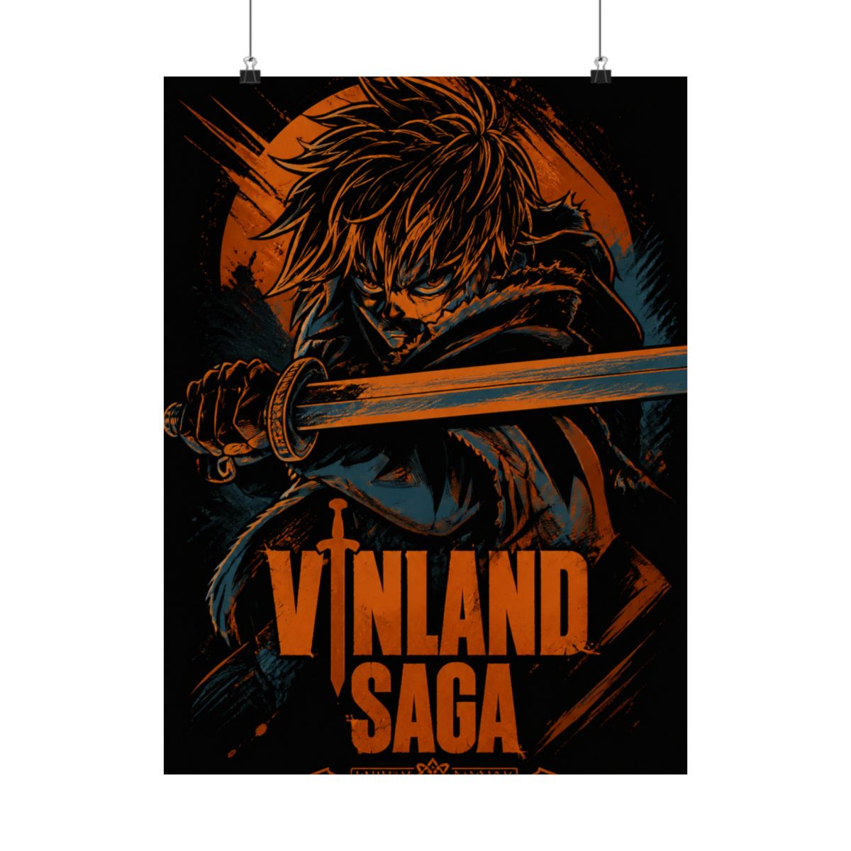 AHHYCXZ Thorfinn Poster Vinland Saga Posters Wall Art Painting Posters Gift Living Room Prints Bedroom Decor Poster Artworks 12x18inch(30x45cm) - alternate angle 2, merchandise